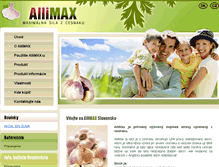 Tablet Screenshot of allicinmax.sk